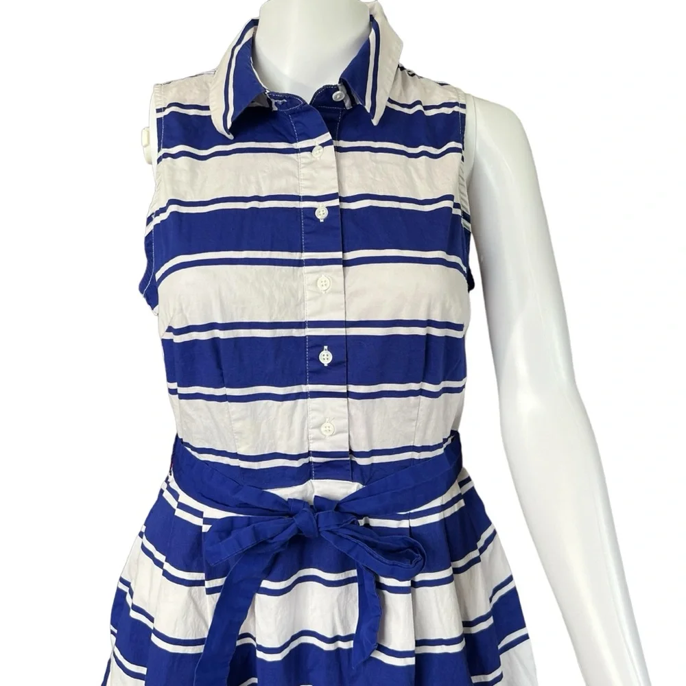 Milly - Womens Nautical Style A-line Dress Sz. 6 - Picture 2 of 11